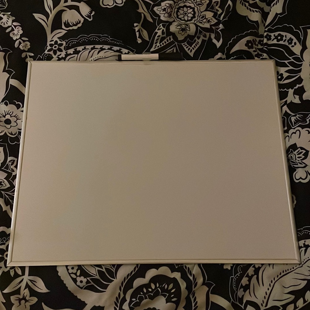 White board with marker